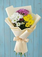 Букет цветов из:  Хризантемы #REPLACE_PRED# Шкуринской