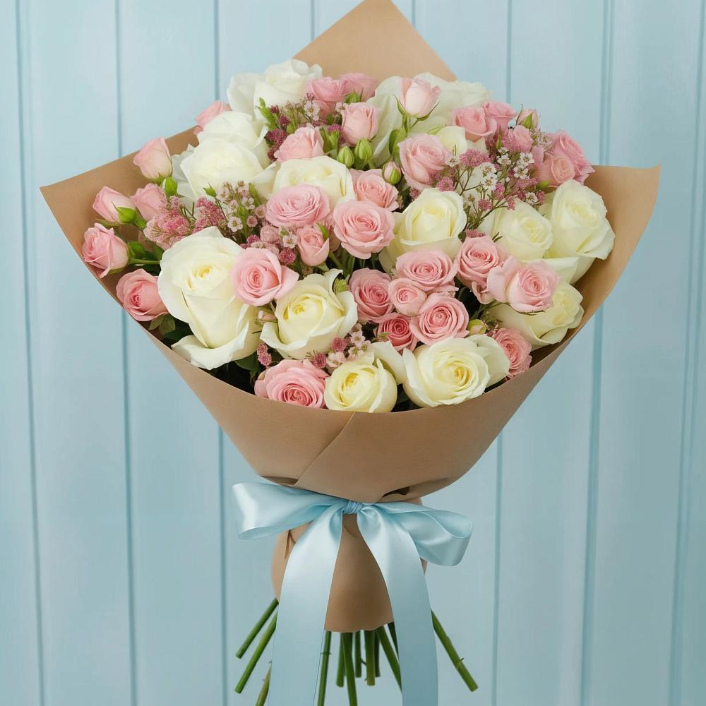 Букет цветов из: Розы в Шкуринской