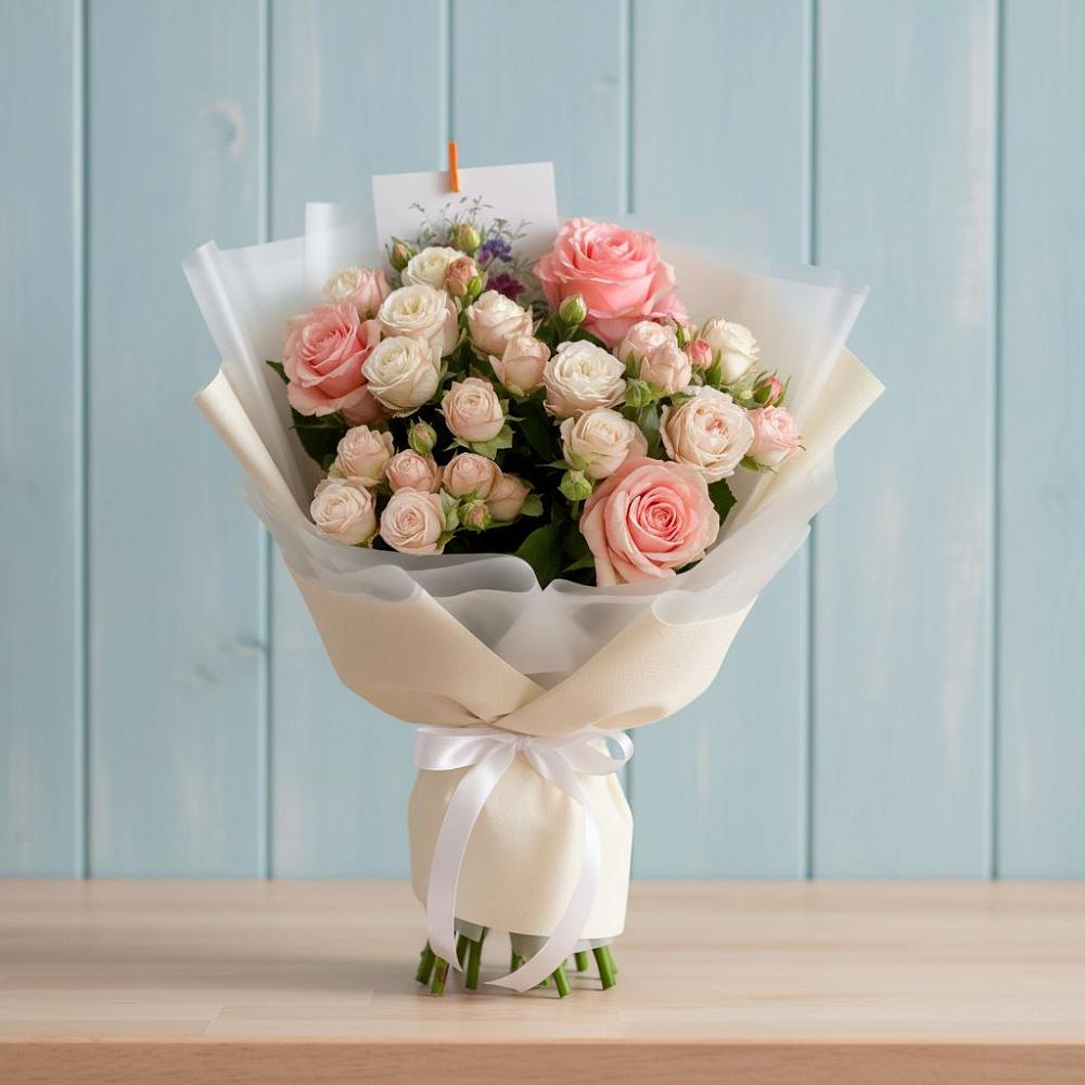 Букет цветов из: Розы в Шкуринской