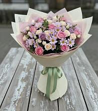Букет цветов из:  Розы и Хризантемы #REPLACE_PRED# Шкуринской