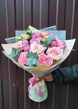 Букет цветов из:  Розы и Гвоздики #REPLACE_PRED# Шкуринской