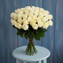 Букет 51 Белая роза Эдлесс Лав #REPLACE_PRED# Шкуринской