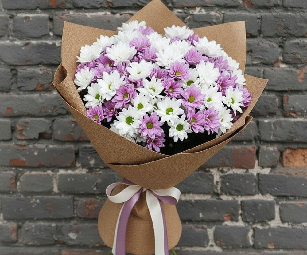 Букет цветов из: Хризантемы в Шкуринской