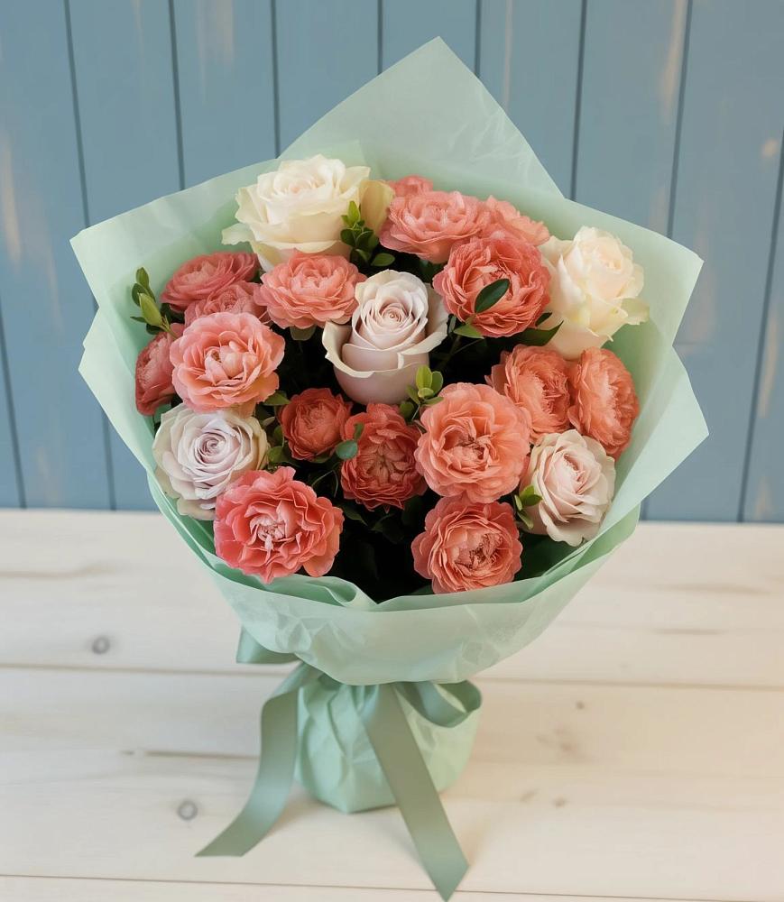 Букет цветов из: Розы в Шкуринской