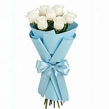 Букет 7 белых роз Проуд #REPLACE_PRED# Шкуринской