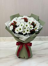 Букет цветов из:  Хризантемы #REPLACE_PRED# Шкуринской