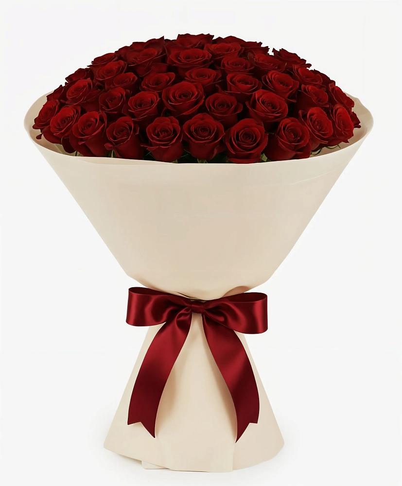 Букет 101 Бордовая роза Блэк Бакарра в Шкуринской