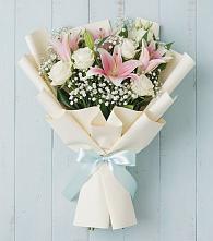 Букет цветов из:  Лилии #REPLACE_PRED# Шкуринской