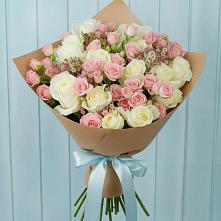Букет цветов из:  Розы в Шкуринской