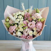 Букет цветов из:  Альстромерии и Розы в Шкуринской